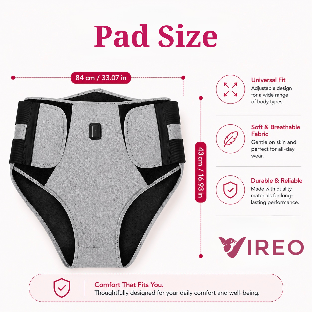 Vireo Red Light Heating & Massage Pad